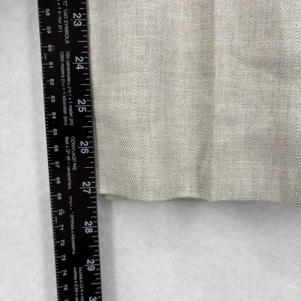 J Crew Kaya Linen Blend Dress Pants Womens 4 Beige Straight Lined Work Career - Picture 10 of 15